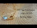 How to make a DIY Triple Circle Gemstone Necklace (KISP) by Denise Mathew