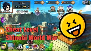 LANGSUNG LEVEL 100!!! ,CHEAT SHINOBI WORLD WAR!!! screenshot 1