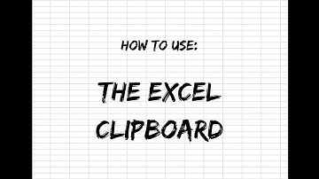 How To Use The Clipboard In Excel