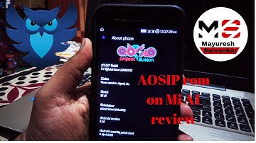 Aosip(Android open source illusion project) official Android 8.1 | Mi A1 review | Mayuresh salvankar