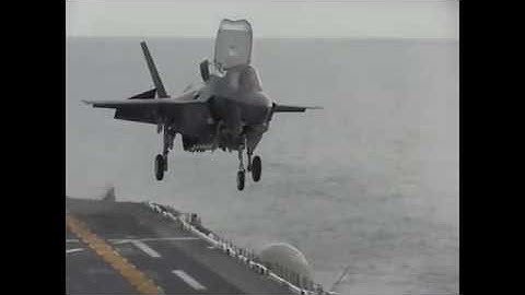 Testing the F-35B Lightning II aboard USS America