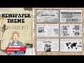 POWERPOINT TUTORIAL || NEWSPAPER THEME 📰