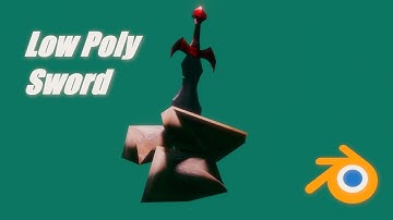 Low Poly Sword made in Blender