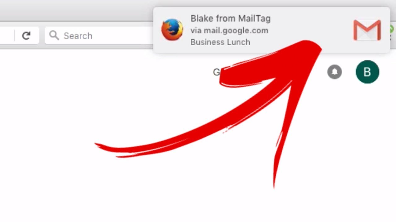 how to turn on notifications for gmail on mac