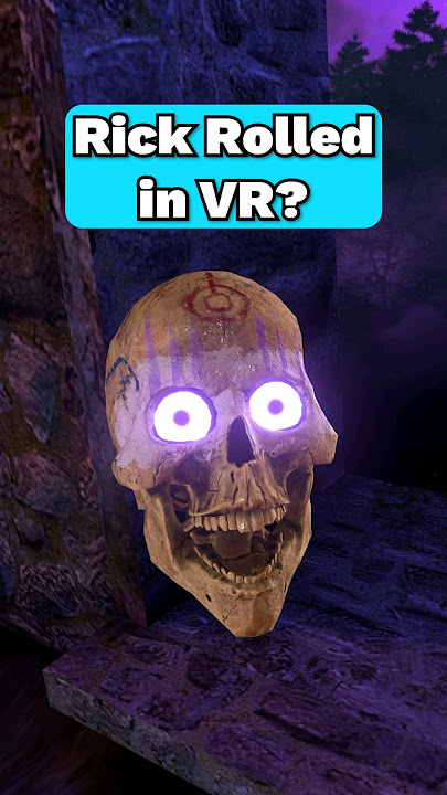 Rick Rolled in Waltz of the Wizard VR? #vr #virtualreality #gaming #quest2 #quest3