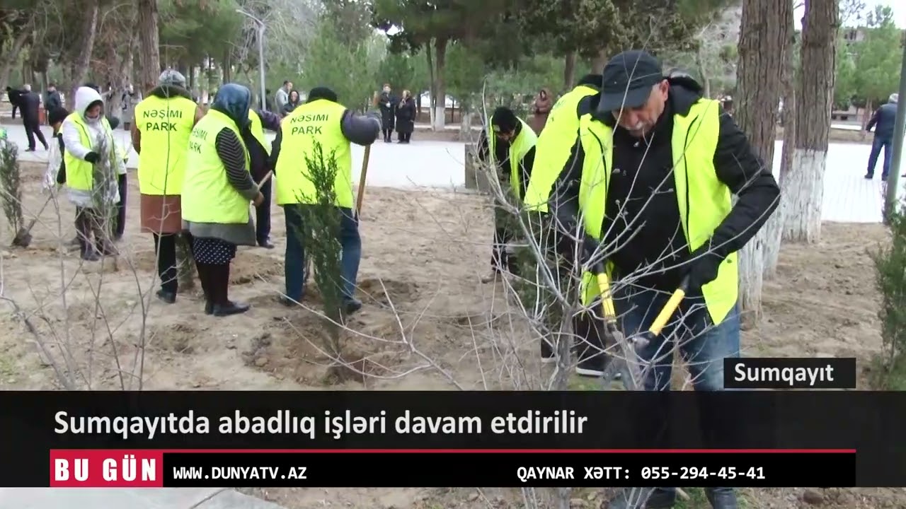 Sumqayıtda abadlıq işləri davam etdirilir