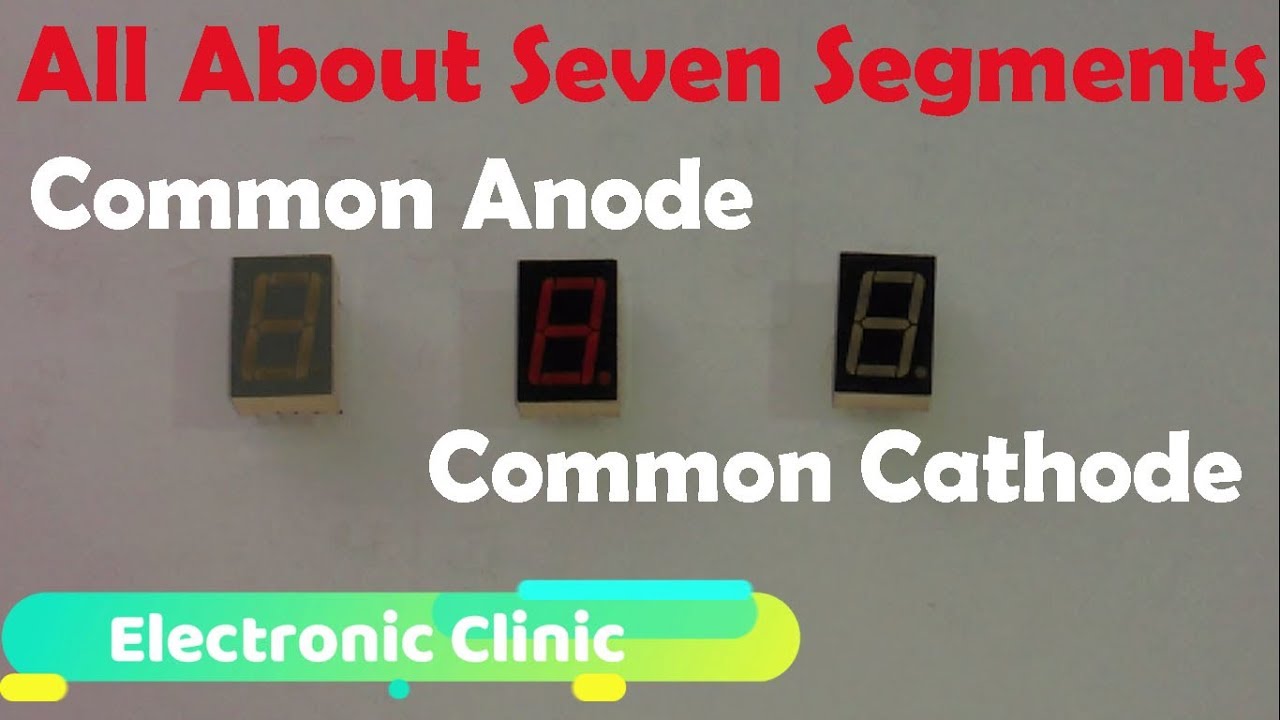 Common Anode And Common Cathode 7 Segment Displays Arduino Project For 