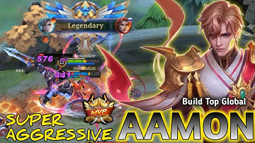 SECRET BUILD AAMON  !! AAMON GAMEPLAY  !! TOP GLOBAL AAMON BY Sid !! MOBILE LEGENDS