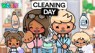 FAMILY SPRING CLEANING DAY 🧽 (GONE WRONG 😭) (EP 20) | Toca Life World Family RP 🌍 screenshot 5