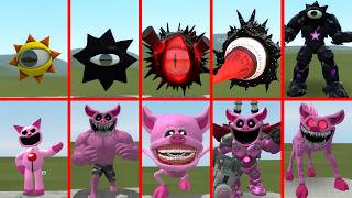 SPRUNKI FAN THE SUN FAMILY VS CHICKEN MONSTERS FROM POPPY PLAYTIME 5 ALL CHAPTERS IN GARRY'S MOD!