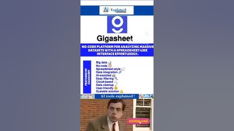 "Gigasheet AI: Supercharge Your Big Data Analysis 📈🤖"