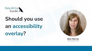 Should you use an accessibility overlay for your website?