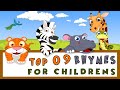 Top 09 Hindi Nursery Rhymes For Kids  Hindi Geet  Top Hindi Poems Rhymes