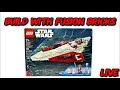 LIVE BUILD w/ Fusion Bricks! (LEGO Star Wars Obi Wan Kenobi’s Jedi Starfighter)