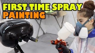 First time spray painting Bike Parts