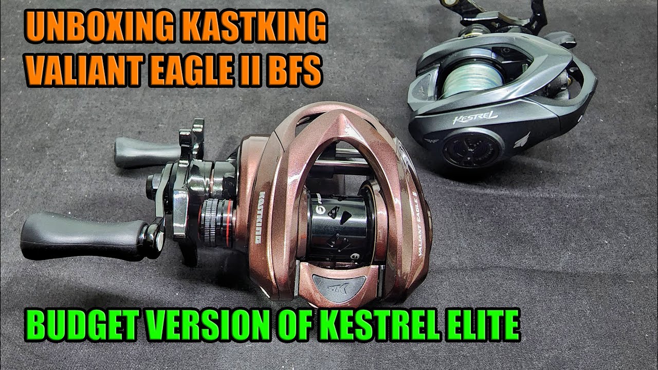 KastKing Valiant Eagle 2 BFS Reel Unboxing and Comparison to Kestrel Elite  
