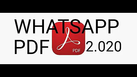 Como abrir documento em PDF no WhatsApp?