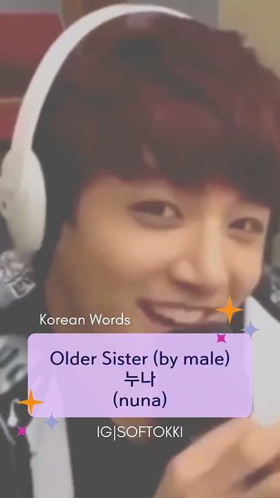 Jungkook said 'nuna' what does it means in Korean #shorts