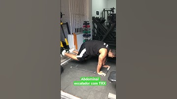 Abdominal escalador com TRX - Prof. Matheus Gomes #shorts