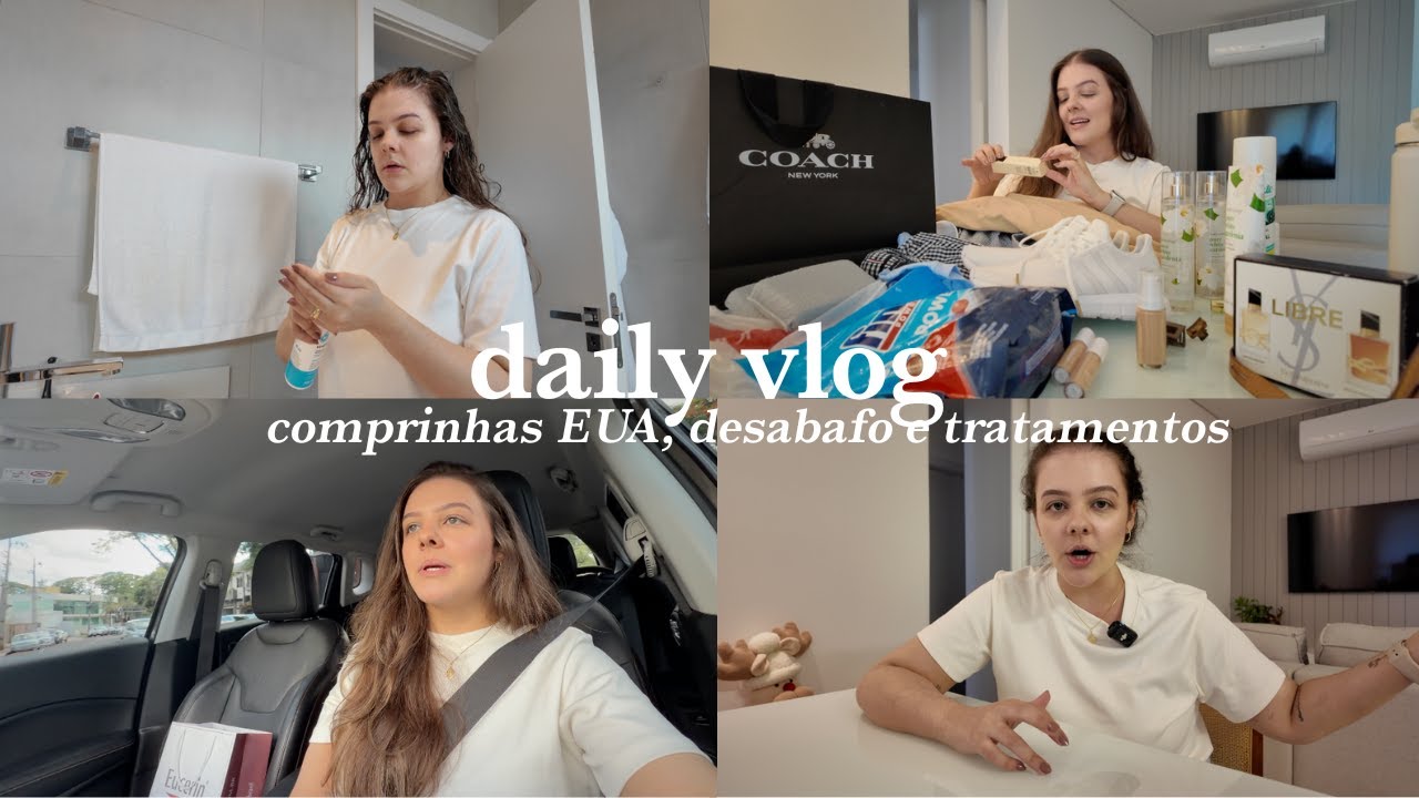 Rotina de autocuidado, comprinhas dos eua, desabafo, vou começar um tratamento novo