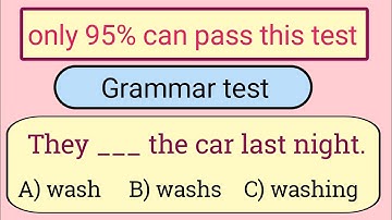 25 English Grammar MCQs | Basic Grammar Practice Test | Grammar Learning Expert