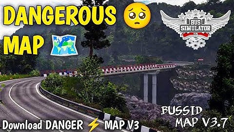 Bussid Map 🗺️ V3.7_ Download Death Road ☠️ Map 🗺️ Mod 👌For bus simulator Indonesia|| Danger road map