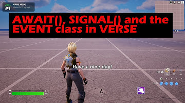 Await, Signal, and the Event Class in the Verse Programming Language