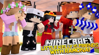 LITTLE KELLY IS FRIENDS WITH RAMONA! Minecraft Royal Family w/LittleCarly, Raven & Leo