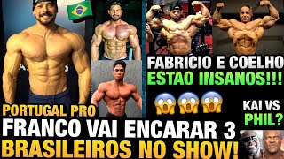 FRANCO VAI ENCARAR 3 BRASILEIROS NO PORTUGAL PRO - FABRICIO E COELHO INCRIVEIS - KAI VS PHIL E MAIS