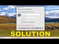Fix enter network credentials error on windows 1110 guide