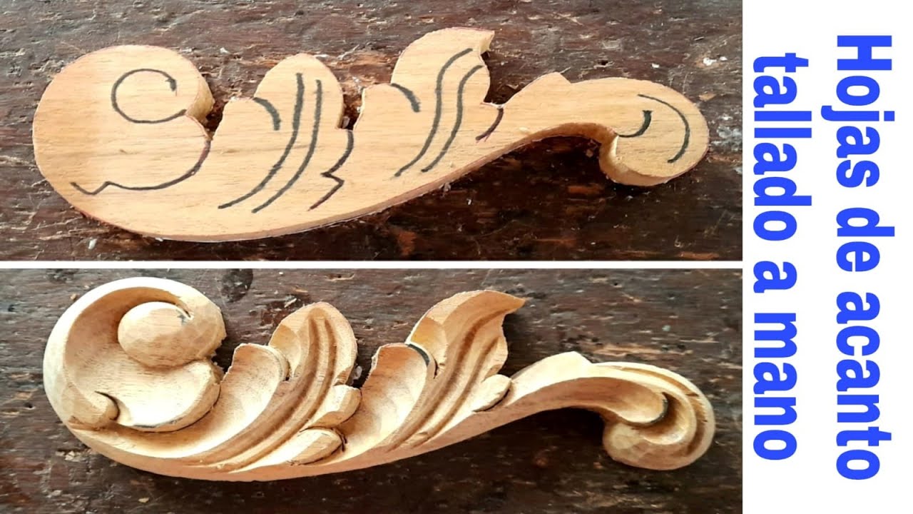 Como hacer tallado en madera paso a paso para principiantes #1 
