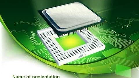 Socket For Microprocessor PowerPoint Template by PoweredTemplate.com