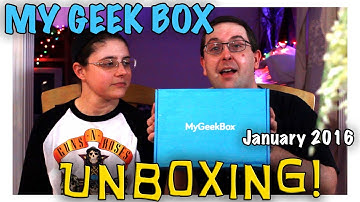 UNBOXING! My Geek Box January 2017 - #Marvel #DC #Gotham