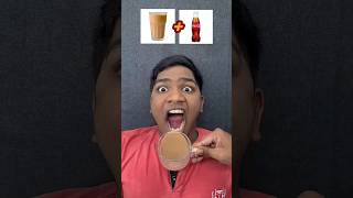 Tea with Cocacola drinks?Who this combination⁉️#food #challenge #shorts #shortsfeed #viralshorts