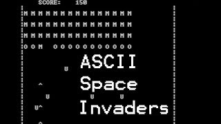 ASCII Space Invaders in C