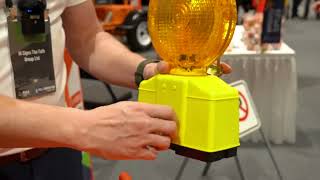 Solar Barricade Light (Blinking/Flashing, Solid) Burn Flasher Flash Beacon | 310-SIGN