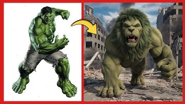 AVENGERS but LIONS - VENGERS 🔥 All Characters (marvel & DC) 2025