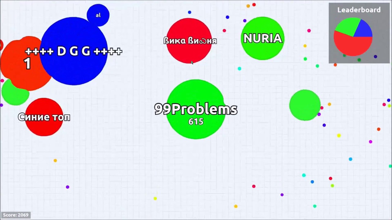 Agario Team Mode Green Takeover
