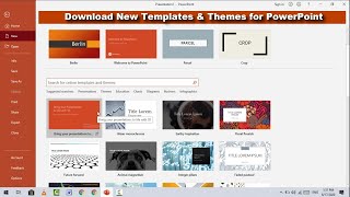 How to Search for Online Templates & Themes in PowerPoint on Windows screenshot 4