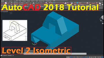 Beginner Tutorial AutoCAD 2018 - Isometric Drawing #2 (Easy)