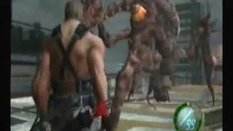 Resident Evil 4 Leon & Krauser Vs Saddler Final Battle