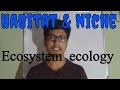 Habitat Versus Niche In Ecosystems
