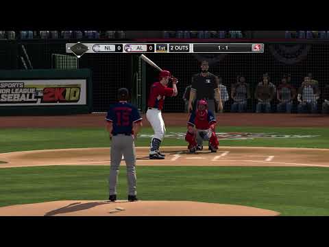 Major League Baseball 2K10 Gameplay - 2010 Major League Baseball All-Star Game