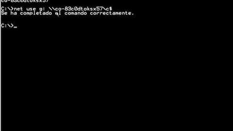 Comando CMD net use mapear unidad de red