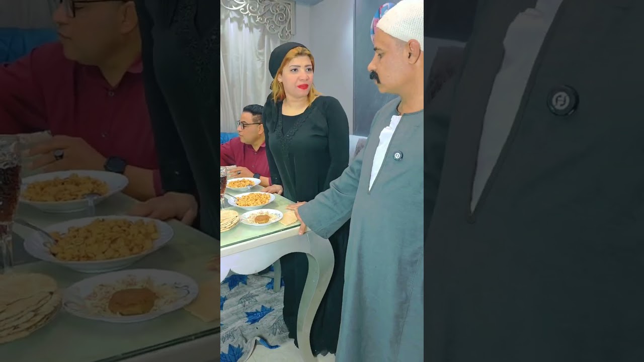 عزمت اهلها علي الصفرة وخلـ ،ت حماها ياكل علي الارض شاهد ماذا حدث