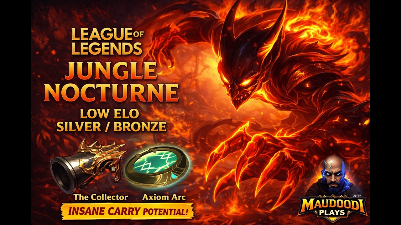 Nocturne Build DESTROYS Silver & Bronze 😈 | Low Elo Jungle Carry | League of Legends