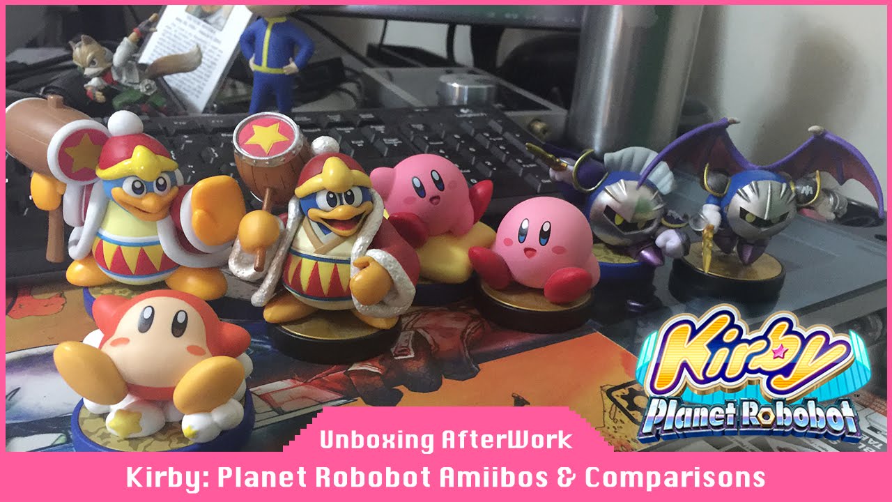 Repaste bevægelse Compulsion Amiibo Unboxing - Kirby: Planet Robobot [Kirby, King Dedede, MetaKnight, &  Waddle Dee] - YouTube