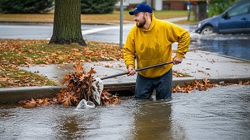 Extreme Water Flow After Clearing a Clogged Culvert Drain