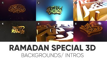 3D Ramadan Backgrounds | High Quality Islamic Intros | Kinemaster Videos