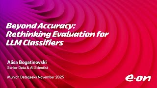 Famous Beyond Accuracy: Rethinking Evaluation for LLM Classifiers by Alisa Bogatinovski Profile